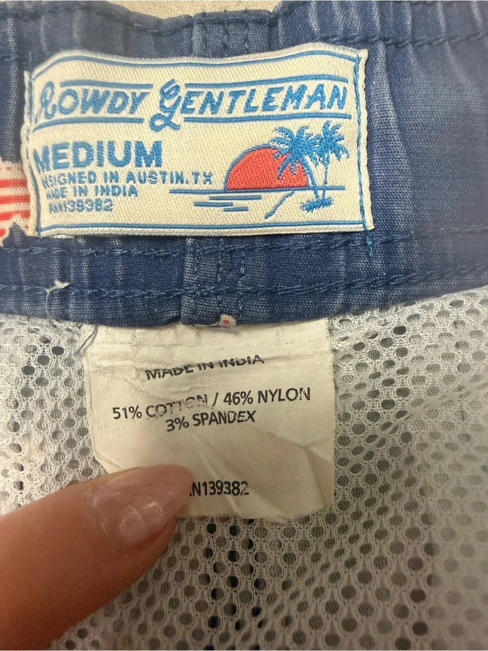 Rowdy Gentleman USA board trunks America swim trunks patriot shorts - Picture 6 of 11